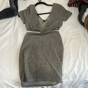 White fox boutique cutout body con dress